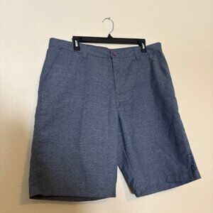 O'Neill Mens Heather Blue Flat Front Shorts - Size 36